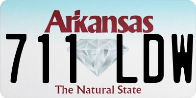 AR license plate 711LDW