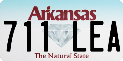 AR license plate 711LEA