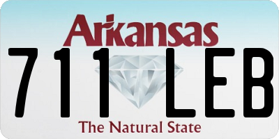 AR license plate 711LEB