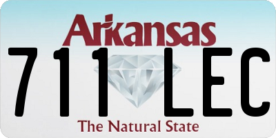 AR license plate 711LEC