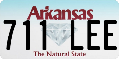 AR license plate 711LEE