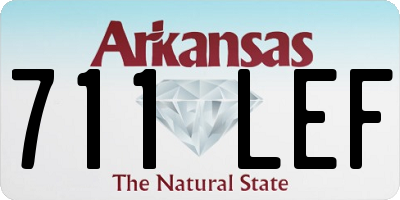AR license plate 711LEF