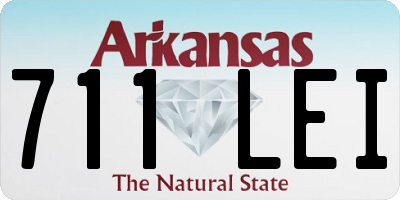 AR license plate 711LEI