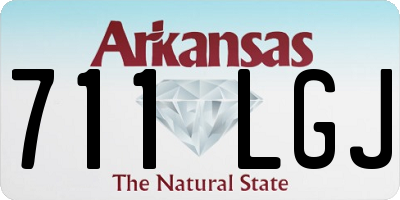 AR license plate 711LGJ