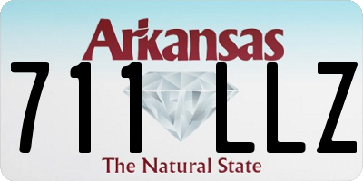AR license plate 711LLZ