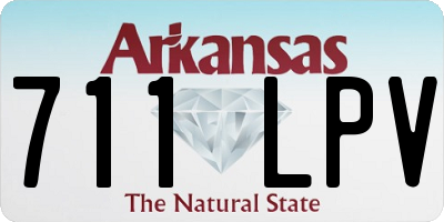AR license plate 711LPV