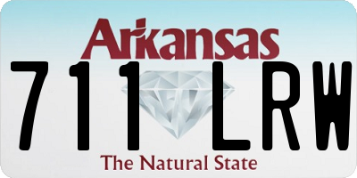 AR license plate 711LRW