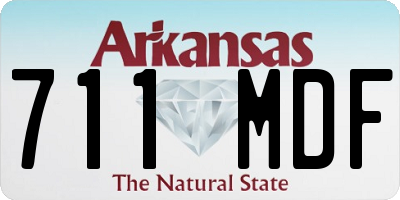 AR license plate 711MDF