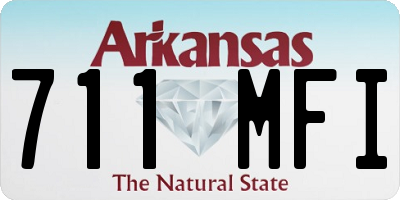 AR license plate 711MFI