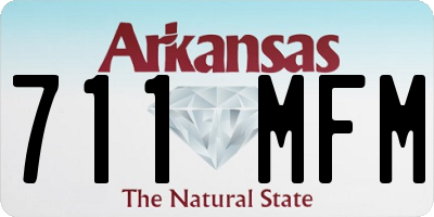 AR license plate 711MFM