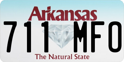 AR license plate 711MFO