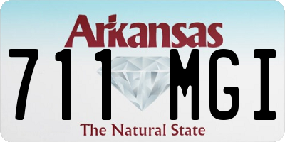 AR license plate 711MGI