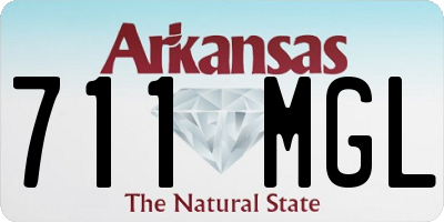 AR license plate 711MGL