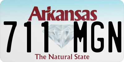 AR license plate 711MGN