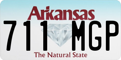 AR license plate 711MGP