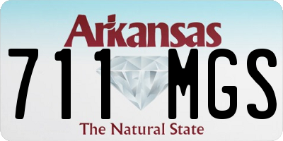AR license plate 711MGS