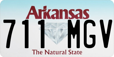 AR license plate 711MGV