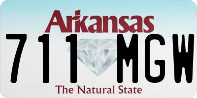 AR license plate 711MGW