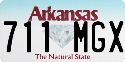 AR license plate 711MGX