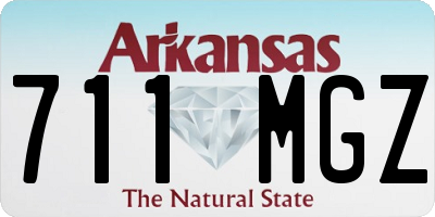 AR license plate 711MGZ