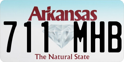 AR license plate 711MHB
