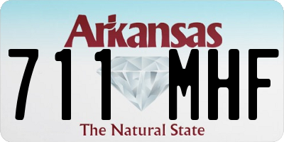 AR license plate 711MHF