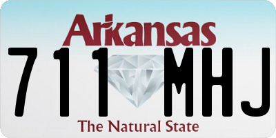 AR license plate 711MHJ