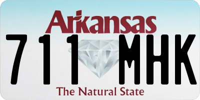 AR license plate 711MHK