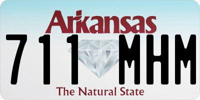 AR license plate 711MHM