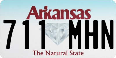 AR license plate 711MHN