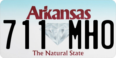 AR license plate 711MHO