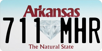 AR license plate 711MHR