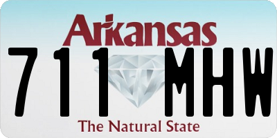 AR license plate 711MHW