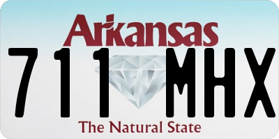 AR license plate 711MHX