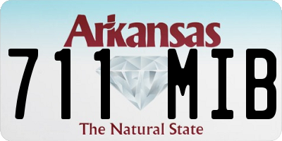 AR license plate 711MIB