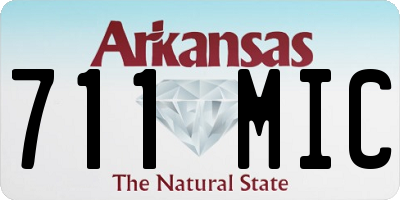 AR license plate 711MIC