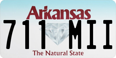 AR license plate 711MII