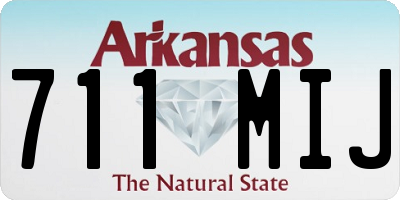 AR license plate 711MIJ