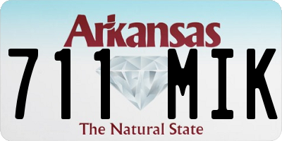 AR license plate 711MIK