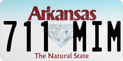 AR license plate 711MIM