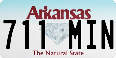 AR license plate 711MIN