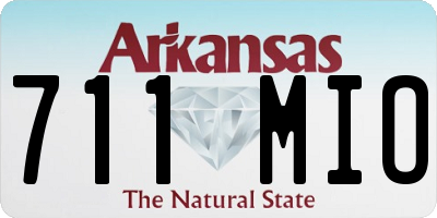 AR license plate 711MIO
