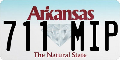 AR license plate 711MIP