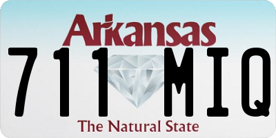 AR license plate 711MIQ
