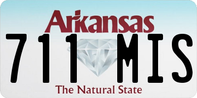 AR license plate 711MIS