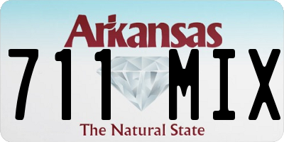 AR license plate 711MIX