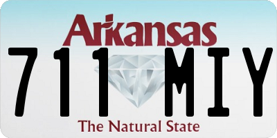 AR license plate 711MIY