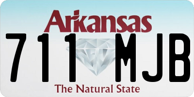 AR license plate 711MJB