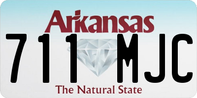 AR license plate 711MJC