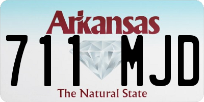 AR license plate 711MJD